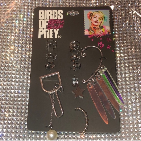 DC Comics Jewelry Rare Harley Quinn Birds Of Prey Earring Set Nwts Poshmark